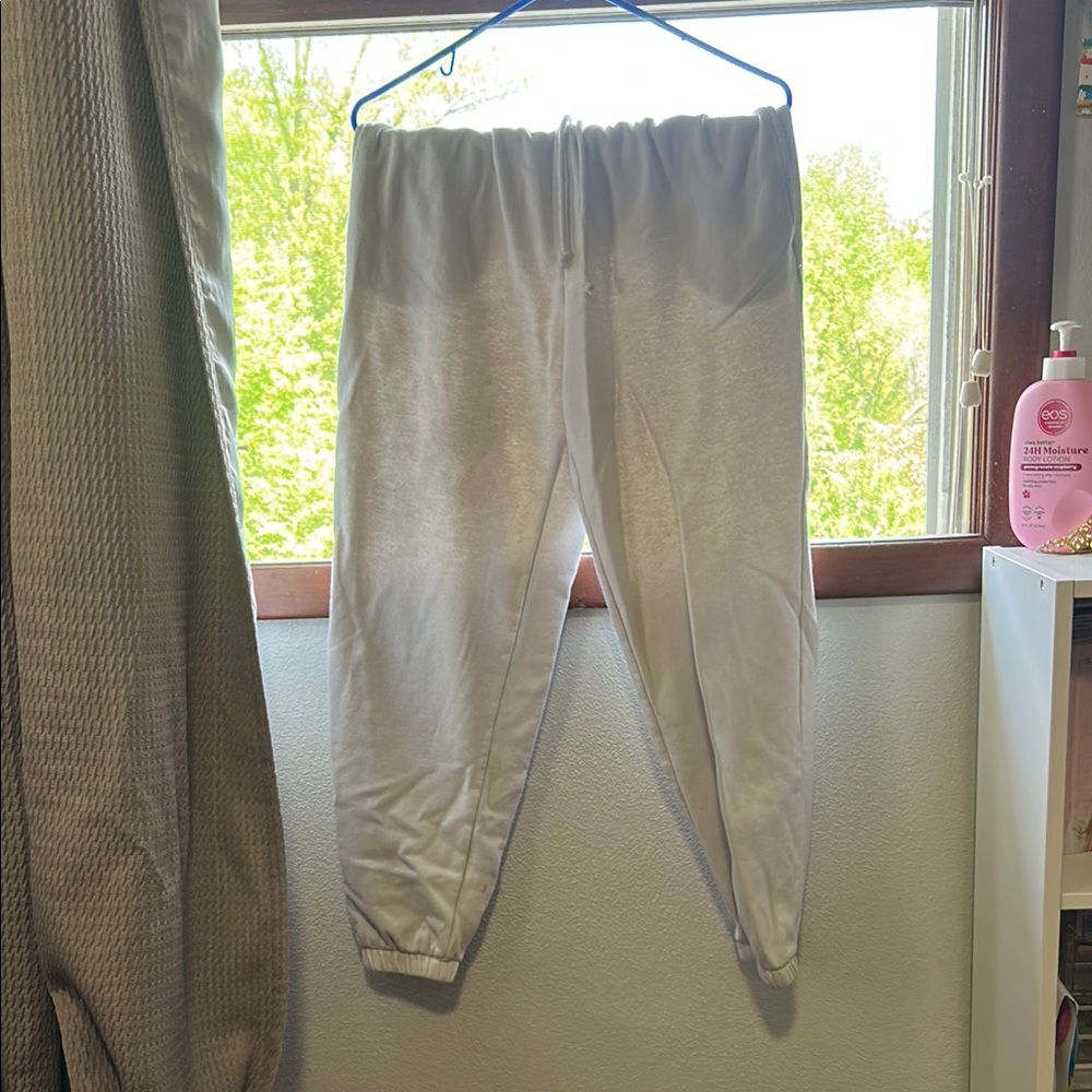 White women’s Jogger Pants